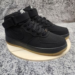 Nike Force 1 Mid LV8 PS 'Black Gum' Shoes Men's Size 6.5